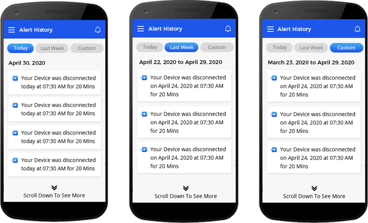 H-Guard Mobile User Interface